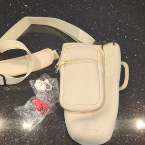 Cream Camera Bag with Strap
